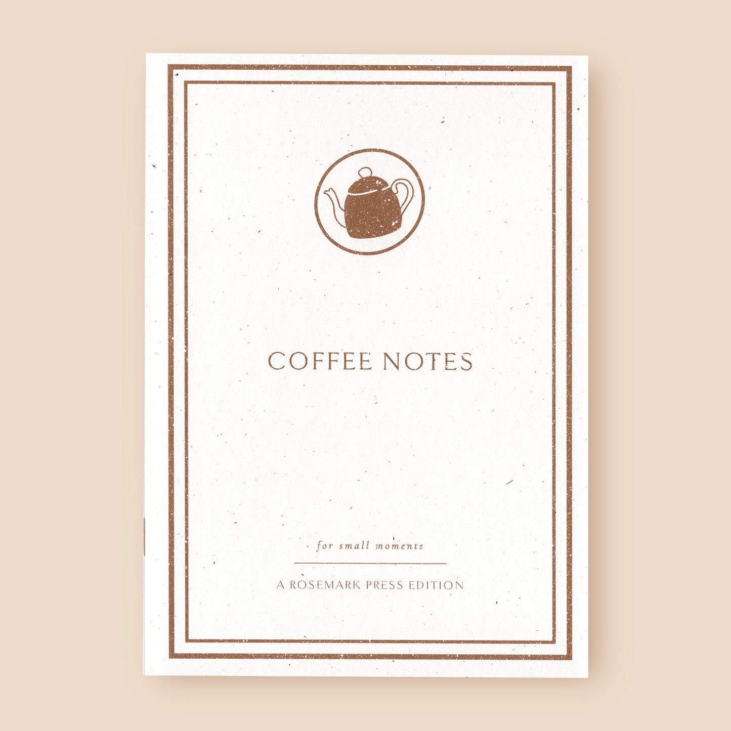 Coffee Notes A5 Notebook Blank