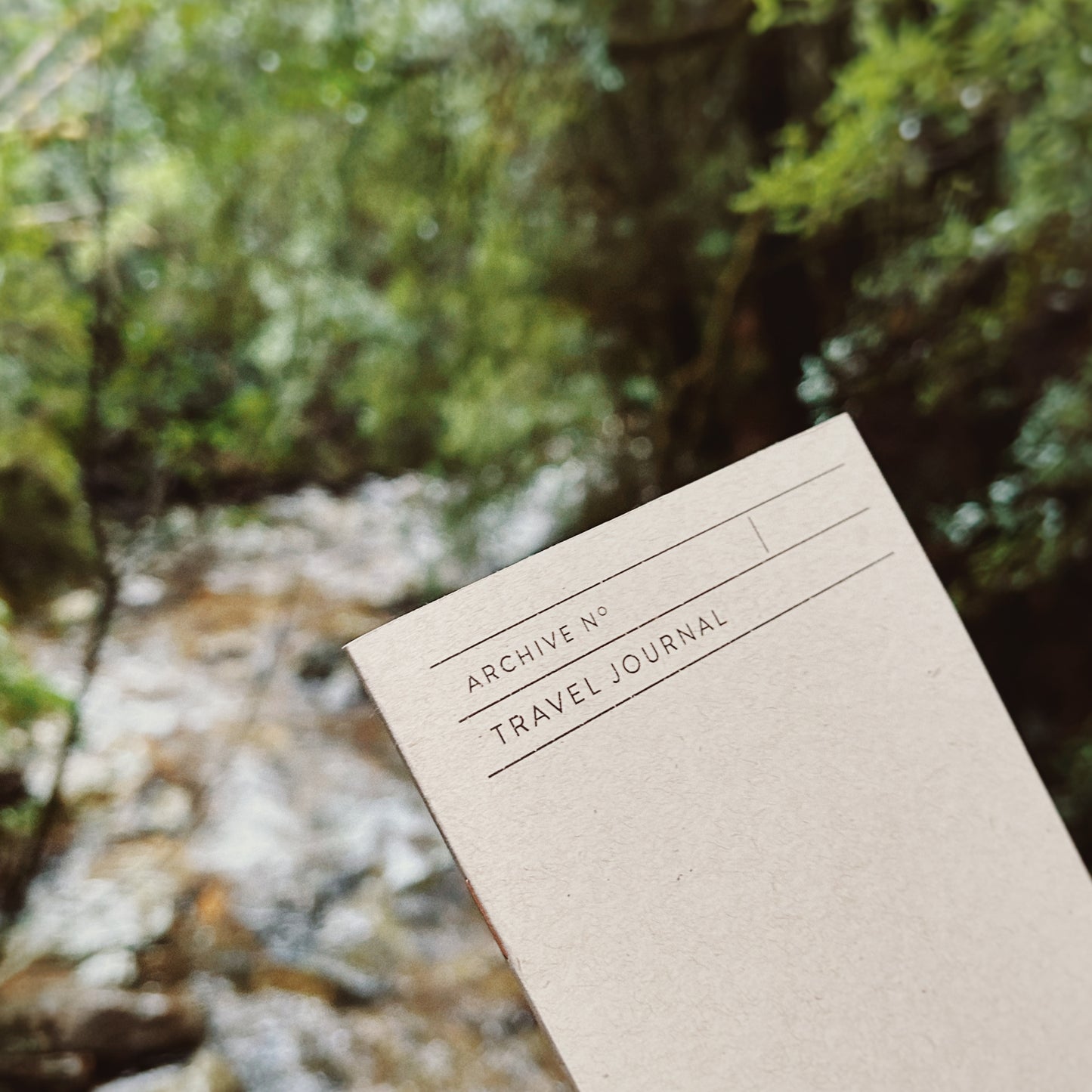 Travel Journal Blank - Archive Brown