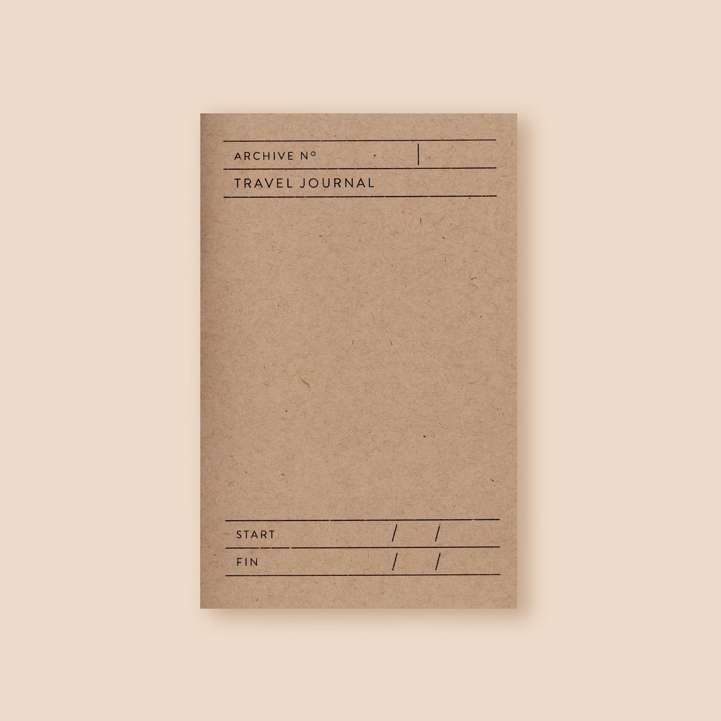 Travel Journal Blank - Archive Brown