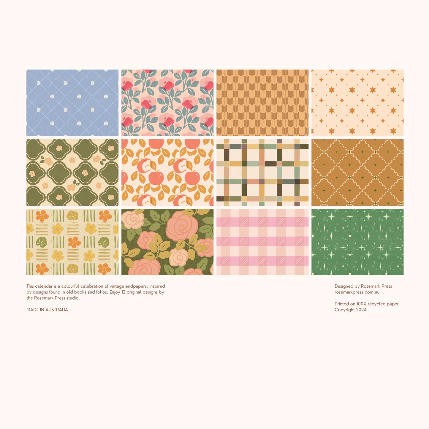 Endpapers 2024 Calendar