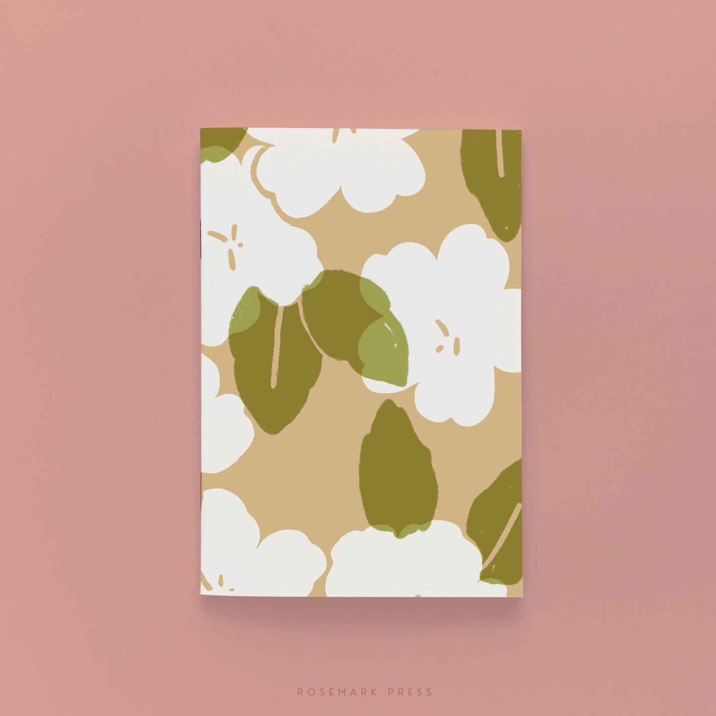 Green Rose A6 Notebook Set of 2 Blank