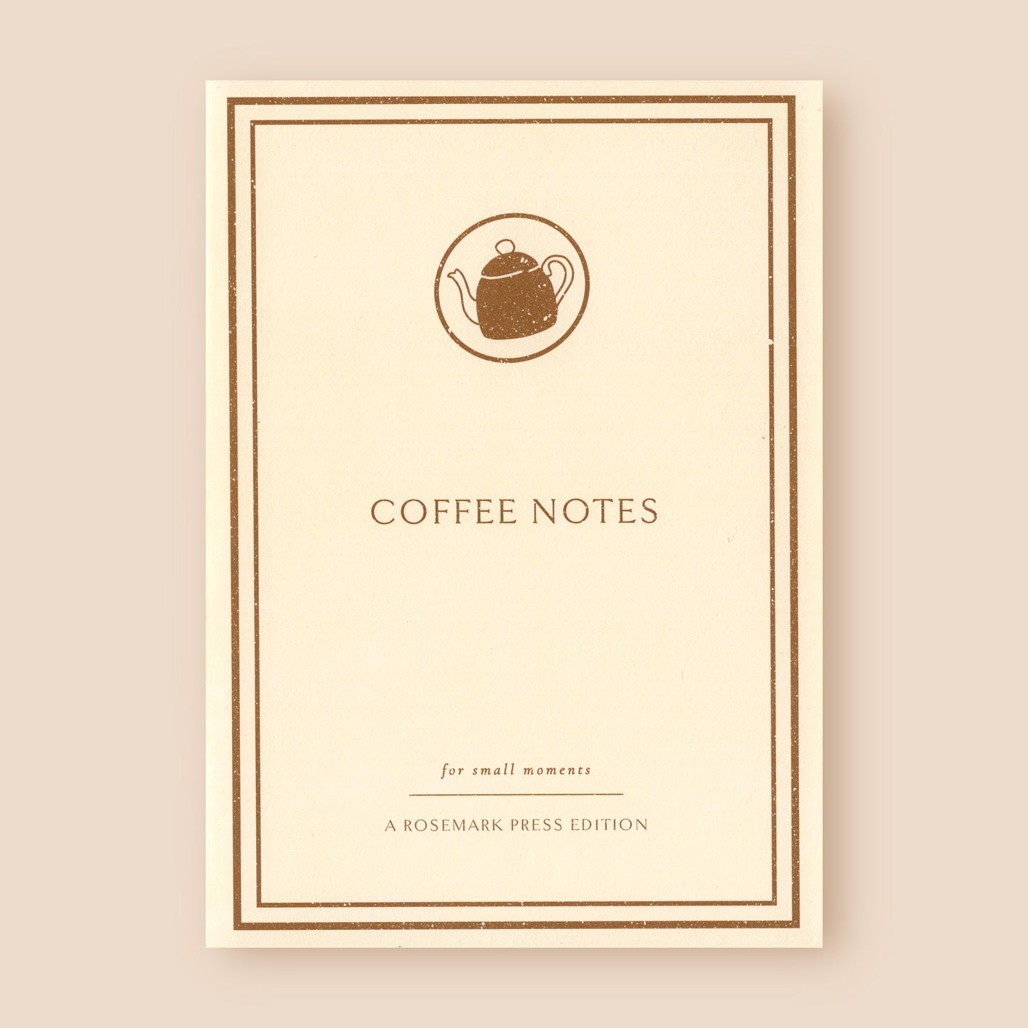 Coffee Notes A5 Notebook Blank