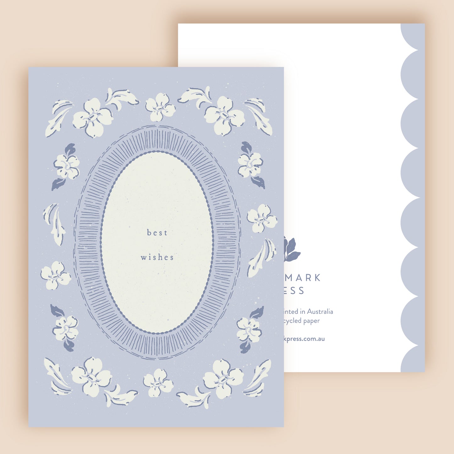 Best Wishes Floral Greeting Card
