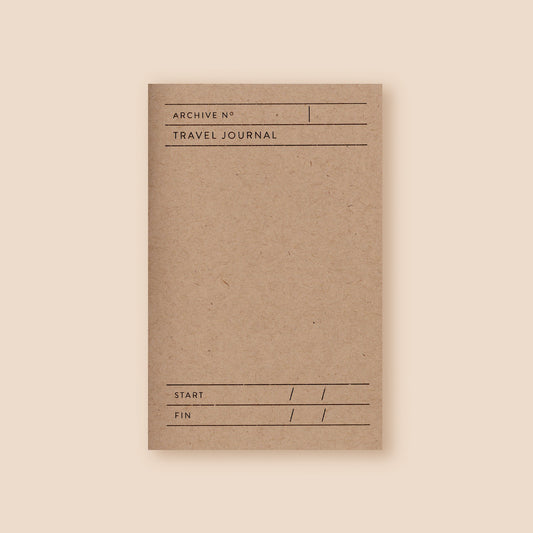 Travel Journal Blank - Archive Brown