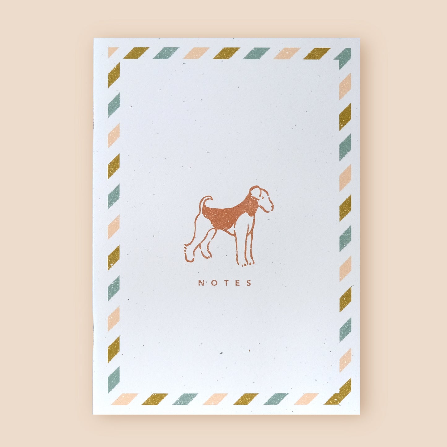 Airmail Dog A5 Notebook Blank