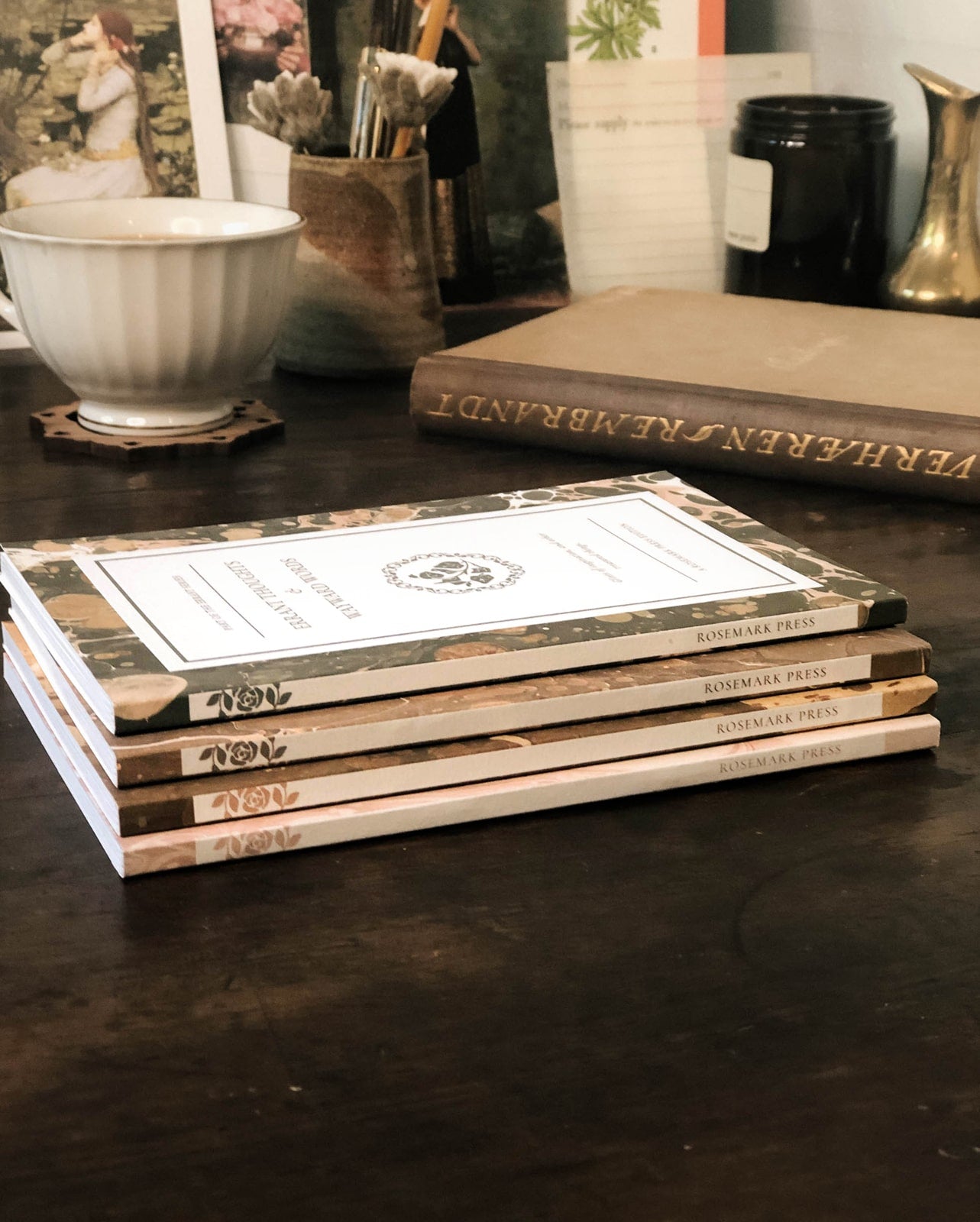 Marble Paperback Notebook Set of 4 Bundle