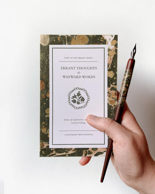 'Errant Thoughts & Wayward Words' Paperback Notebook