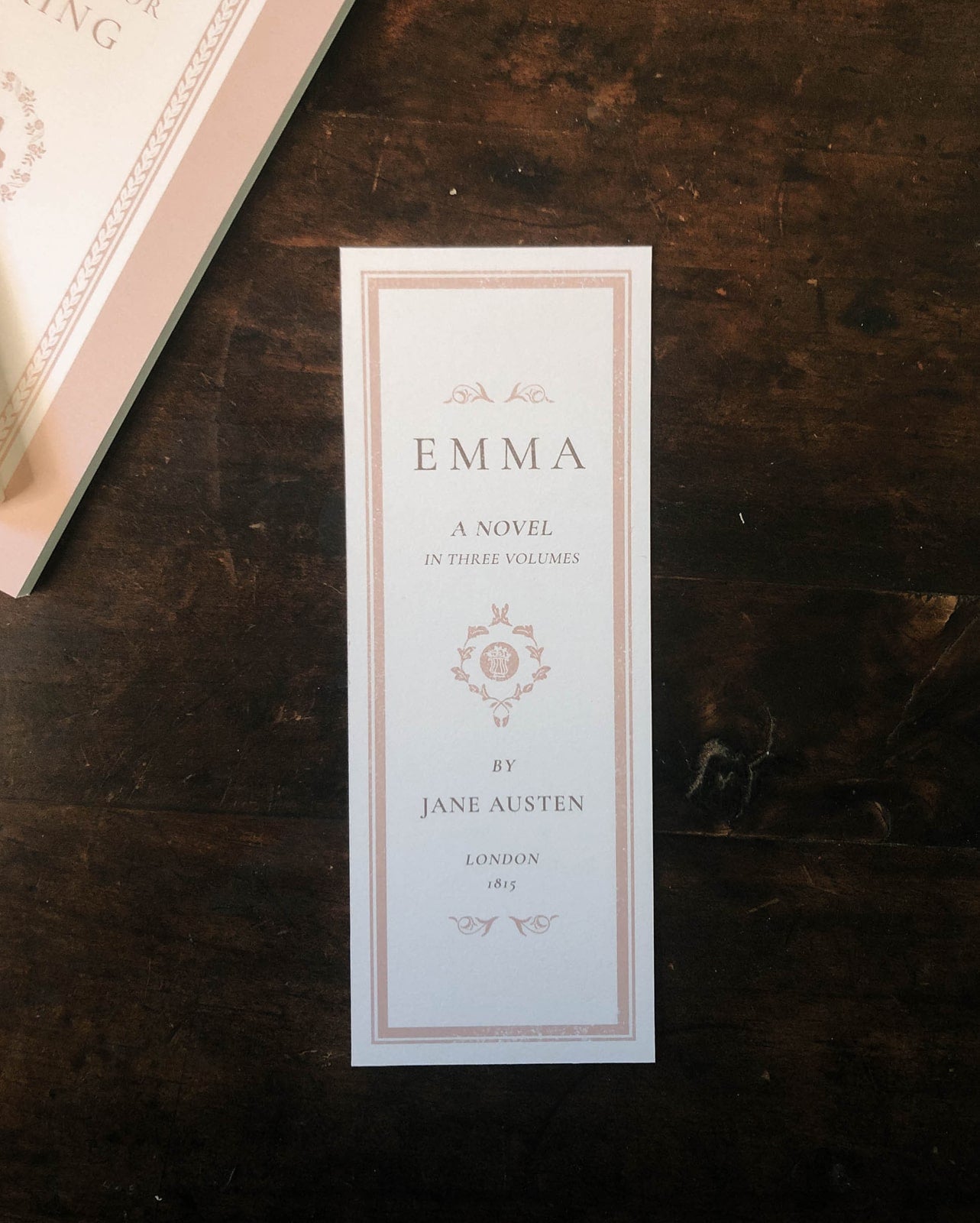 'Emma' Frontispiece Bookmark